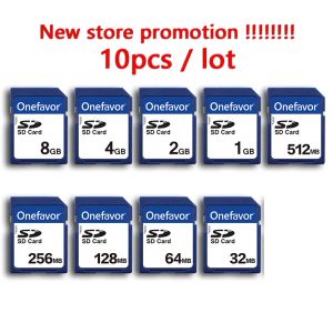 Kartlar 10 PCS Çok Yeni SD Kart 256MB 512MB 1GB 2GB 4GB 8GB SD Kart Flash Kartı Bellek Kartı