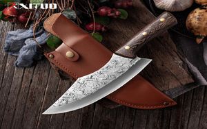 xituoステンレスマンガン鋼肉切断ナイフ鍛造肉屋のナイフカッティング肉の種類の高品質のツール8991252