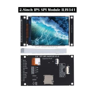 Nova tela de toque capacitiva de 2,8 polegadas LCD TFT Módulo de exibição 240*320 IPS ângulo de visualização completa Adote 4W-SPI ILI9341V 5V