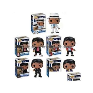 Mobiles# Pop Beat It Michael Music Star PVC Action Figure Collection Model Giocattoli per bambini Regalo di compleanno per bambini C1118 Dropse Delivery Dhe7p