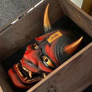 Хэллоуин японский цвет Bonjour noh Kabuki Demon Mask Сто призраков Night Out Силиконовый самурай -самурай