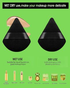 Powder Puff Face Soft Triangle Makeup Puff for Loose Powder Mineral Powder Body Powder Velour Cosmetic Foundation Blender Sponge B6562103