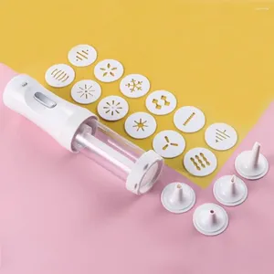 Baking Moulds Pastry With 12 Discs And 4 Icing Tips Electric Cookie Maker Kit Cake Tool Spritz Biscuit Stamp Press