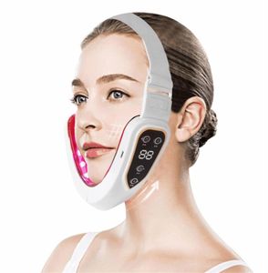 Microcurrent V Face Shape Lifting EMS Slimming Massager Double Chin Remover LED Light Therapy Lift Device 22020925453751296