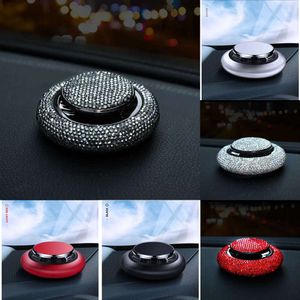 New Styling Bling Air Freshener Crystal Diamond Flying Saucer Decoration Ornaments Women Solid Car Perfumes Accessories