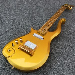 Kabel linfty Prince Cloud Gitarre linkshändige E -Gitarre Sperms Symbol Inlays Hand gemacht Gitarre kostenlos Versand