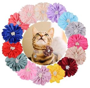 50100 PCS Dogs Pets Accessories For Small Luxury Flower Pet Collar Dog Bie Tie Decoration Charms Apparel7113885