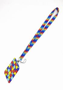 Designer Telefongurt Autismus Bewusstsein Puzzle Muster Lanyard für Key Neck -Gurt Lanyard Card ID Abzeichenhalter Schlüssel Kette Schlüsselhalter 9446371