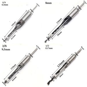 Twist Bohrer Bits Quadratschneer Sterbungsmeißel Bohrer Set Hochgeschwindigkeitsstahl Holzbearbeitungsloch verlängerte Sägewerkzeuge Kit Dropshipping