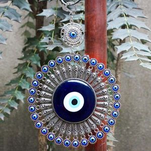 Dekorative Figuren d0ad türkisch blau für böse Augentor Wandhänge Anhänger Amulets Ornament Schlüssel Ring Hausgarten Schutz Glücksgeschenk