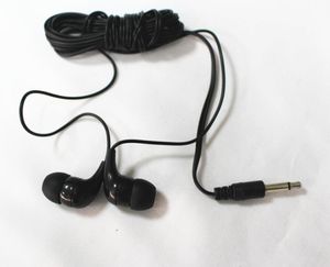 1000 PCS Bulk verfügbarer Ohrhörer schwarzer Kopfhörer kostengünstiger Mono -Ohrhörer Earphone für Schule Libray Gyms Spa1791843