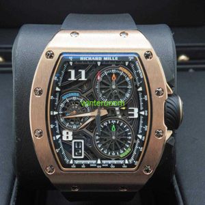 Swiss Luxury Watch RM Wristwatch Richardmills RM72-01 Automatisk lindande livsstil Flyback Chronograph Openwork Dial Hbad