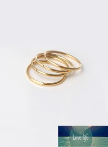 Basic Minimalist One Two Three AAA Cz Stone Filled Thin Gold Rings for Women Waterproof Stainless Steel Ring Set Factory exp5841081