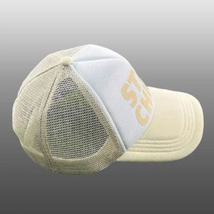 Mektup Renk Dikişi Kontrast Renkli Baskı Şapkası Erkekler için Düz Edge Beyzbol Kapağı Dış Mekan Güneş Koruyucu Kontrast Renk 240327