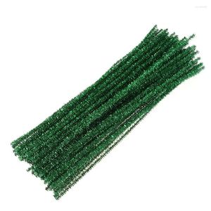 Dekorative Blumen Weihnachten DIY Sticks für Craft 200pcs (grün)