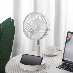 Electric Fans Summer Desktop USB RECHARGEABLE LITA Electric Fan Tyst bärbar mini -fans Desktop Floor Standing Folding Dractable Fan