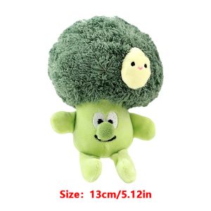 Cute Vegetable Broccoli Plush Stuffed Doll Cauliflower Soft Plush Toy Couple Keychain Bag Pendant Kid Gift