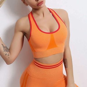 Lu Sports Bra Lemon Lemon Flutura sem costura Back Yoga Sports Sports Sports Running Camisetas de mangas compridas Fiess BRA FIESS PARA MUNIMA