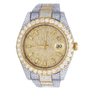 Luxury Look Fullt Watch Iced Out for Men Woman Top CraftSmanship Unikt och dyr Mosang Diamond 1 1 5A Watchs For Hip Hop Industrial Luxurious 3830
