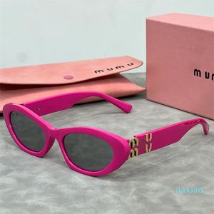 Designer para mulheres Oval Monogram Sunglasses sem caixa