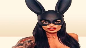 Kadınlar Cadılar Bayramı Tavşan Maskesi Seksi Cosplay Maskeleri Tavşan Kulak Maskeleri Parti Bar Gece Kulübü Kostüm Aksesuarları 2022 Y2205233084556