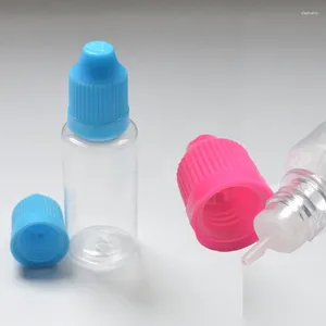 Storage Bottles 20pcs Empty 20ml Clear Bottle Hard PET Plastic Dropper With Childproof Cap E Liquid Needle Vial