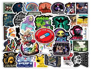 50pcs Not Repeated Retro Notebook Stickers Skull Decals Decoration For Skateboard Helmet Motorcycle SCooter Gifts Kids Phone DIY W9274473