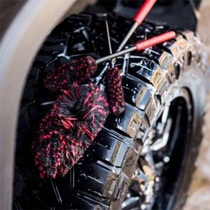 Cannture per mozzo di pulizia dei pneumatici per auto e motocicletta per la manutenzione della manutenzione per la pulizia della pulizia Dettagli spazzola