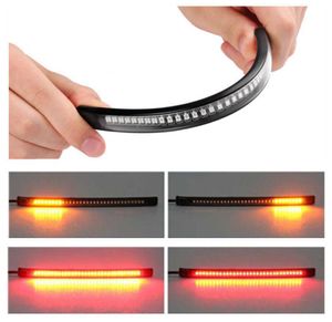 Flexibel 1pc universal broms svansstopp ljus LED -remsa motorcykel LED bakljus tänd signalbroms registreringsskylt remsa flexibel7168178