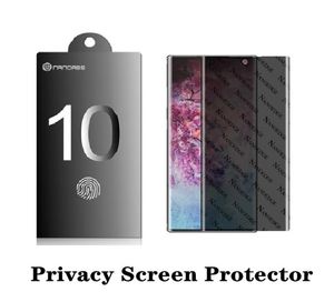 Für Samsung Galaxy Hinweis 10 S10 S9 Screen Protector Privacy Hydrogel Full Coverage Soft Protective Film für Samsung S10 Plus mit R2984823