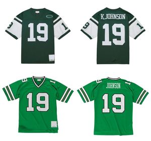 Zszyte koszulki piłkarskie 19 Keyshawn Johnson 1996 1988 MESH Legacy Emerat Retro Classics Jersey Men Men Młodzież S-6xl