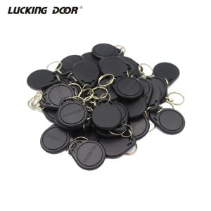 Keychains Lucking Door 100pc/lot 125khz Rfid Keychain No3 Id Keyfob Rfid Tag Tk4100 Access Control Card Sticker Key Fob Ring Proximity