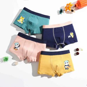 Shorts 2/4pcs/Lot Children Boys Cotton In biancheria intima Panda Shorts Mutandine per bambini Baby Boy Toddler Boxer Stripes Adolescenti