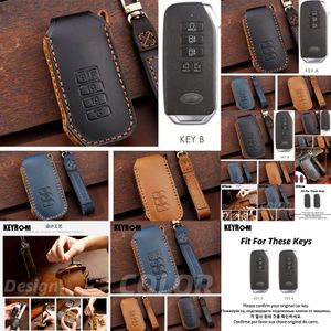 New 2024 2024 Car Key Case For Kia Ev6 Seltos K5 Sorento Mq4 7 Button Leather Car Romote Key Fob Cover Car Accessories