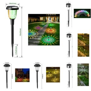 Nuovi lampade da giardino da giardino da 1-6pc con luci per esterni solari percorso paesaggistico alimentato per il giardino giardino da giardino illuminazione a led decorativa