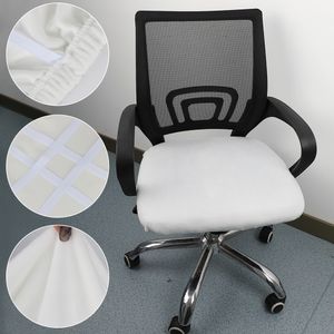 Campa de cadeira de escritório de veludo Anti-Dirty Slipcovers deslizantes laváveis tampa de assento giratória tampa de pó elástico de cadeira removível suave