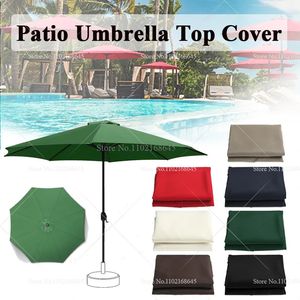 Pátio de guarda -chuva pano de pano impermeável a água de praia hexagonal de cotonela ao ar livre Proteção UV Parasol Sunshade Umbrella Cloth 240329