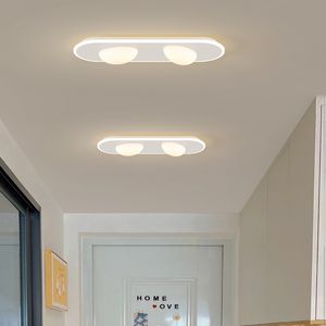 Nuovo corridoio nordico Light Light Light Minimalist Long Strip Cream Style per balcone in entrata Verta Verta Aisle Home Lampada luminosa