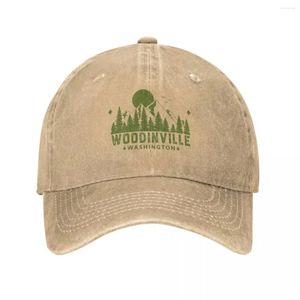Bollkapslar Woodinville Washington Mountain Sight Cap Cowboy Hat Sun For Children Baseball Women's Men's