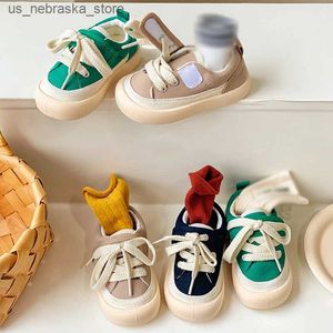 Sneakers Baywell Childrens Canvas Shoes Girl Baby Boy Solid Color Low Top Sports Toddler Zapatillas de Decorte Q240412