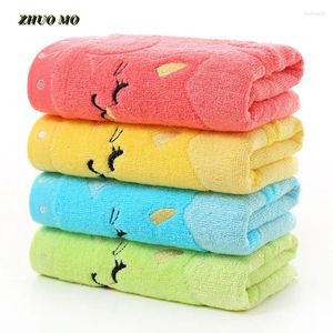 Ręcznik 2PCS 25 50 cm kreskówek mikrofibry Bambus Fłownika łazienka Baby Shower Kitchen Cleaning Cleaning Jakość 4 kolorów