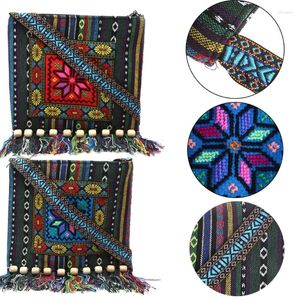 Shoulder Bags Unique Vintage Ethnic Bag Embroidery Boho Hippie Tassel Tote Messenger