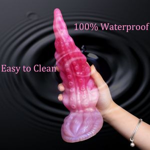 Frko Soft Silicone Octopus Tentacle Artificial Dildo S Shape Penis Sucker