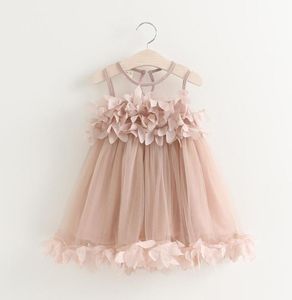 Vieeoase Girls Dress Kids Clothing 2021 Summer Fashion Sleeveles Vest Flower Lace Tutu Princess Dress Ku8439416