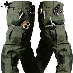 Men's Pants Tactical Cargo Outdoor Wear Resistant Trousers Waterproof Work Loose CS Training Combat Riding Gear Pockets