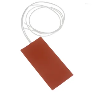 Carpets 1PC 15W 12V DC 50X100mm Flexible Waterproof Silicon Heater Pad Wire Engine Block Oil Pan Hydraulic Tank Heating Plate Mat