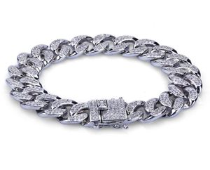 Fashion Gold Color Plated Micro Pave Cubic Zircon Bracelet All Iced Out New night club men braclets hip hop bracelets4990000