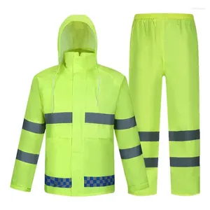 Raincoats Waterproof Rain Suit Wear-Resistant Lightweight Jacket With Reflective Strips Comfortable Defender Durable Pants