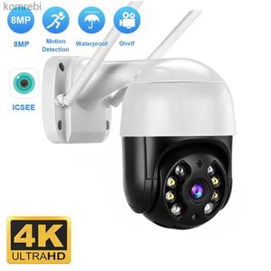 PTZ CAMERAS Belia 4K 8MP Интеллектуальная Wi -Fi PTZ Camera 5x Digital Zoom AI Detection Detection Wireless CCTV IP -камера IPTV защита безопасности C240412