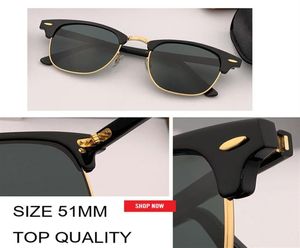 Nya högkvalitativa solglasögon för män Classic Club Fashion Design Master 3016 Sun Glasses Acetate Plank Solglasögon 51mm UV400 Gradient 9156843